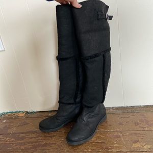 Shearling Over the Knee boots